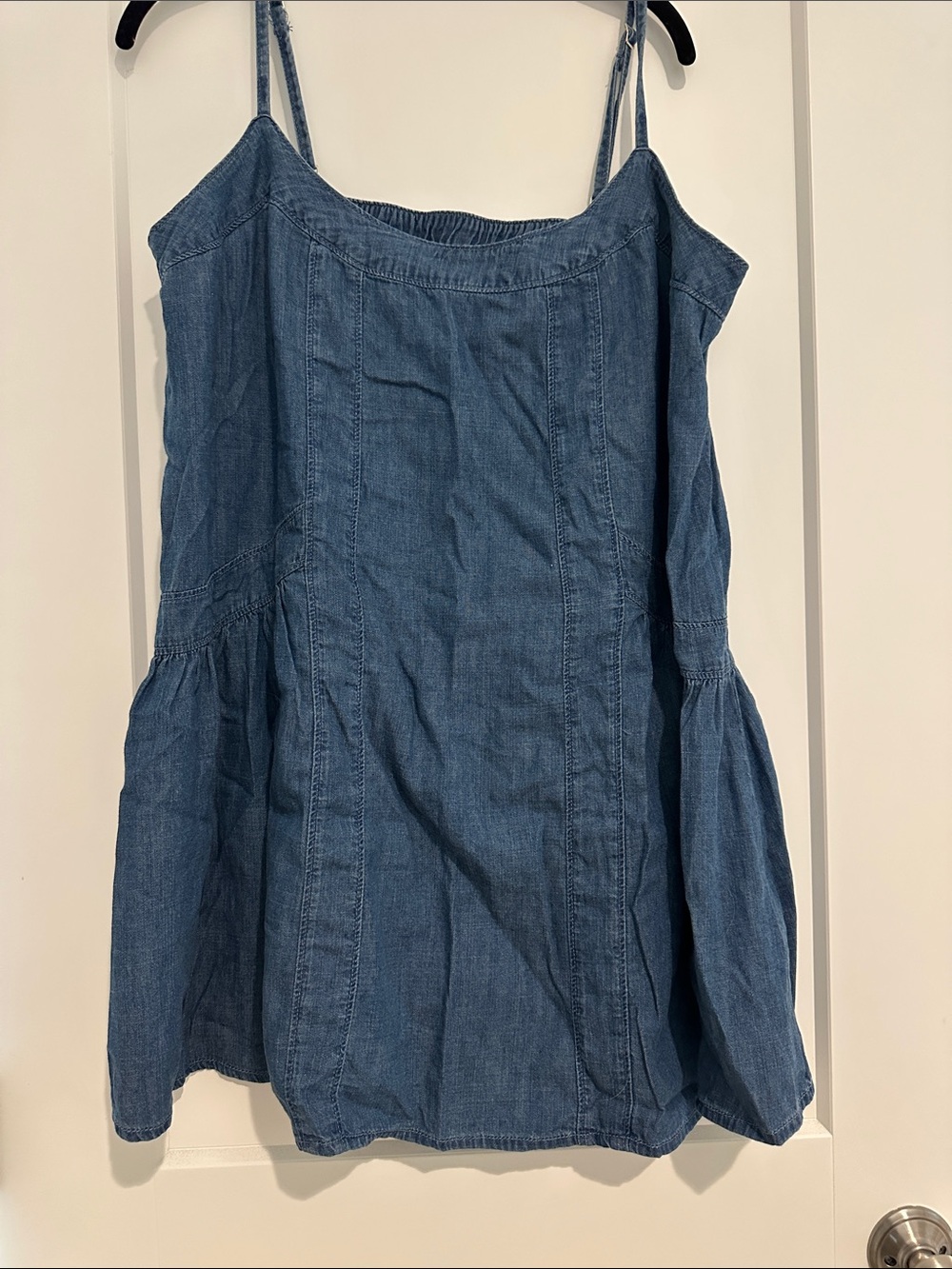 Abercrombie Denim Scoopneck Flowy Mini Dress
